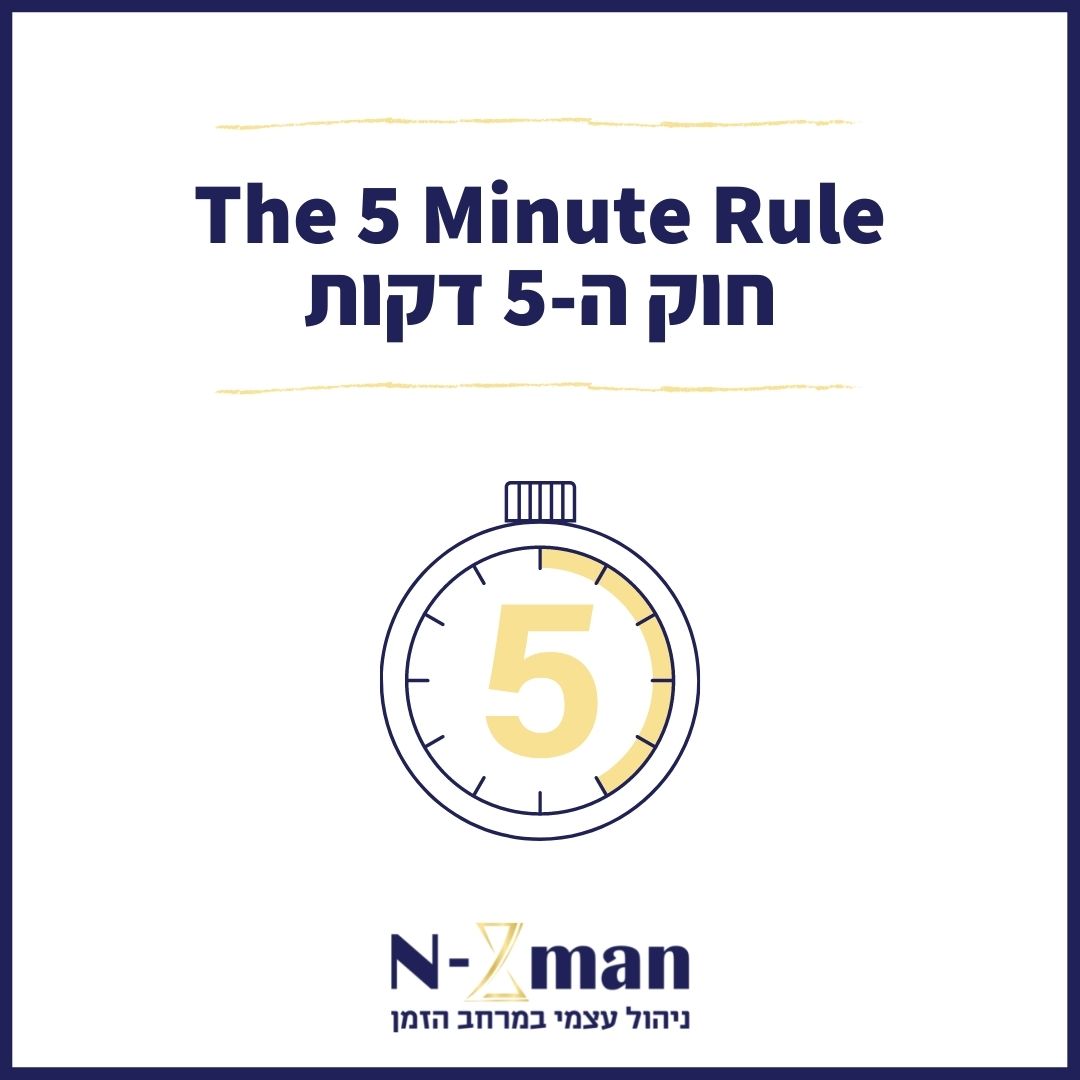 חוק ה-5 דקות – The Five Minute Rule